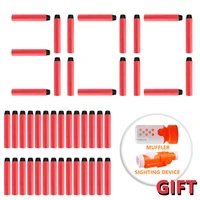 300pcs pack bullets 7 2cm soft hollow hole head for nerf accessories refill darts toy gun blasters for nerf mega series for kids
