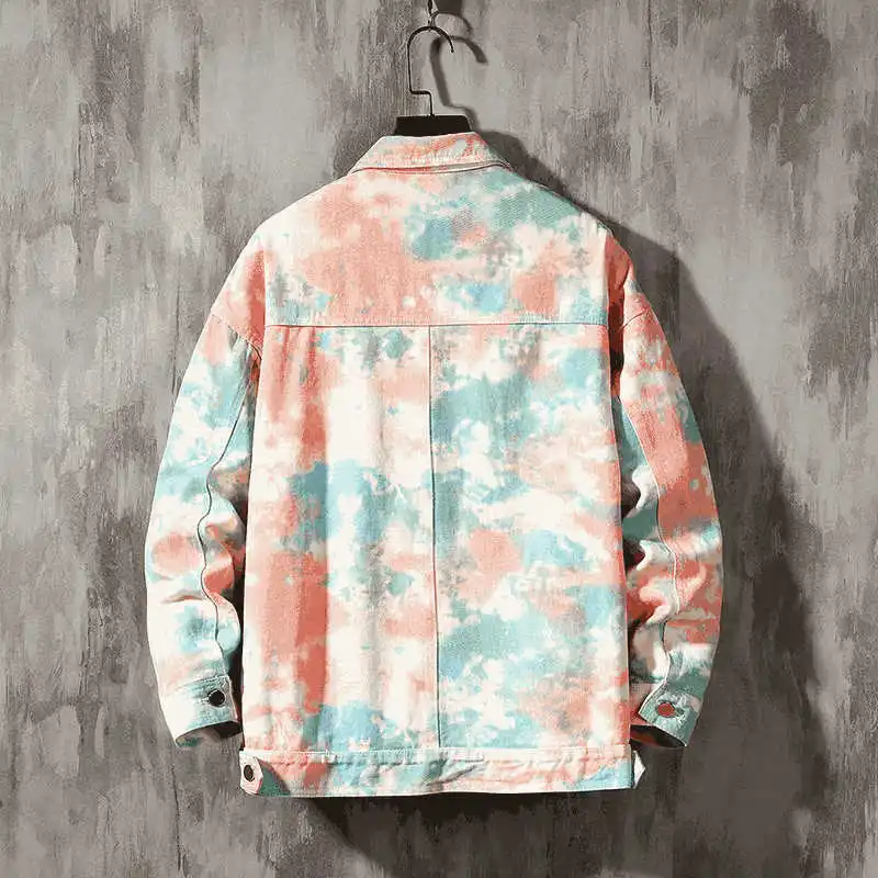 

New style denim jacket fashion spring and autumn men's clothing cotton denim jacket dyed denim high-quality jacket