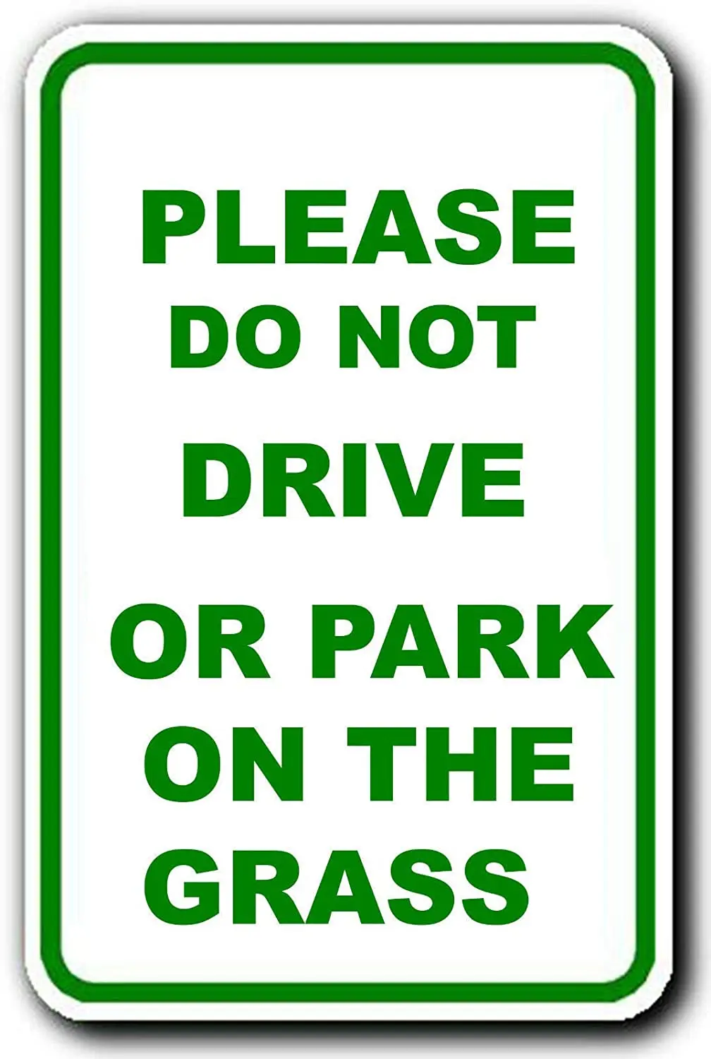 

Metal Signs Tin Warning Sign Vintage Retro Wall Decor Do Not Park On Drive On Grass Tin Sign For Cafe Bar Home