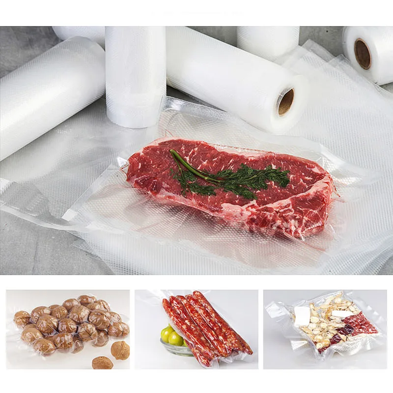 Пакеты для вакуумной упаковки продуктов рулоны 12/15/17/20/25/28/30 см x 500 | Бытовая