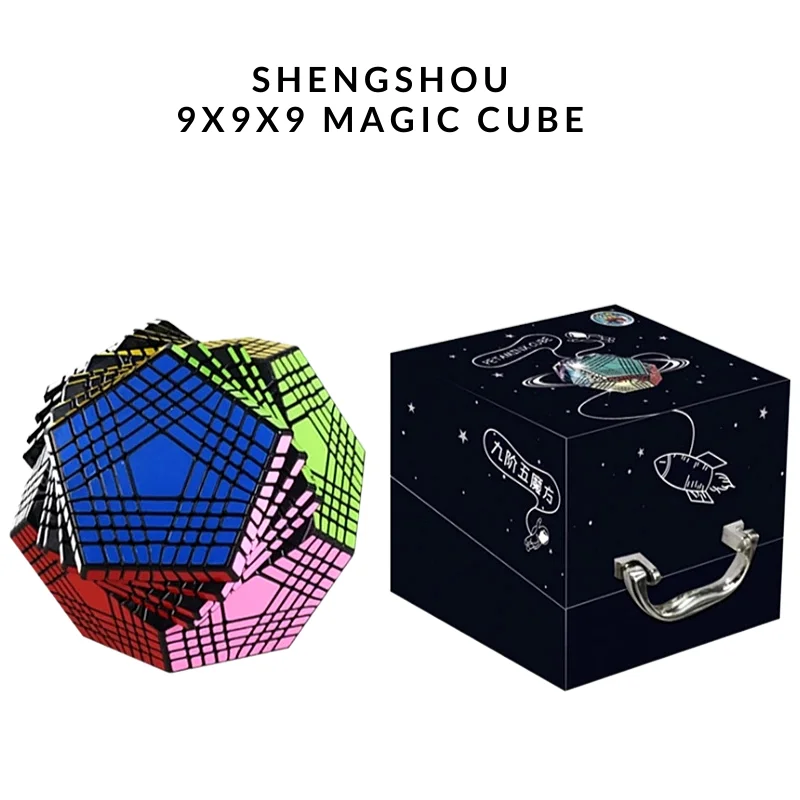 

Shengshou 9x9x9 Megaminxes Magic Cubes 12 faces Dodecahedron Petaminx 9x9 Sengso Magic Cube Gigaminx Cubo Magico Puzzle Toys