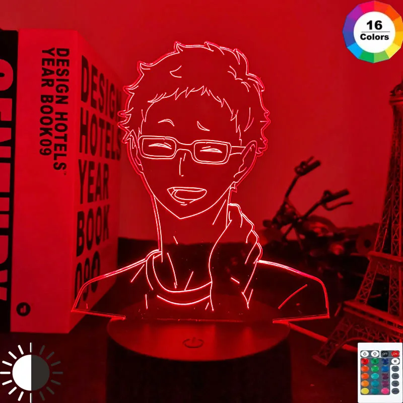 НОЧНИК В Стиле Аниме Haikyuu Kei Tsukishima декоративный ночник для спальни детей подарок