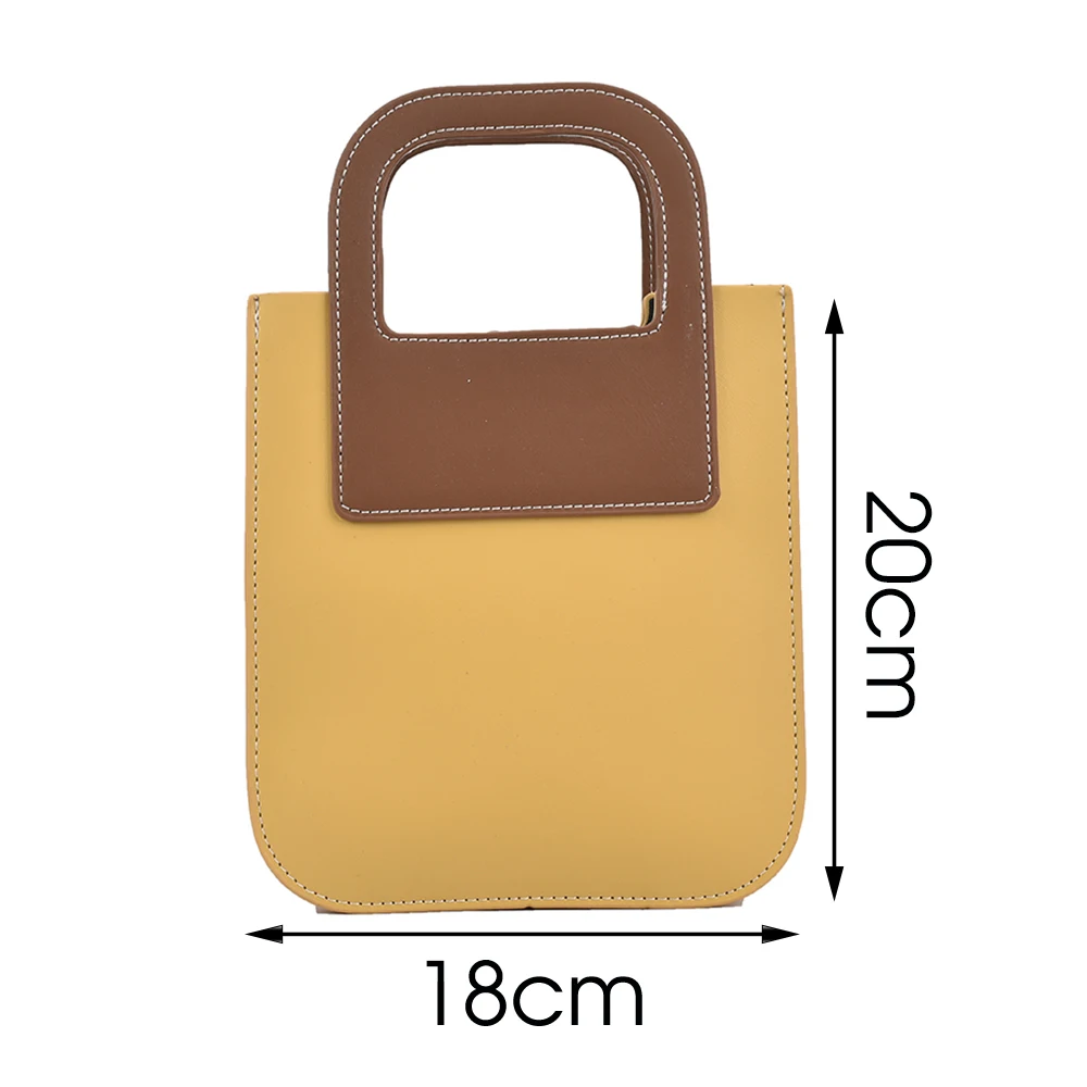 

Mini PU Leather Color Contrast Crossbody Bags For Women 2021 Summer Fashion Shopper Trends Luxury Shoulder Bags Ladies Purses