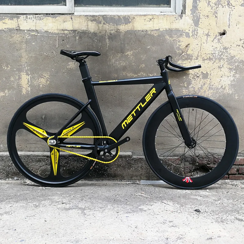 Трековый велосипед Fixie с алюминиевой рамой 3 Спицы Магниевый сплав