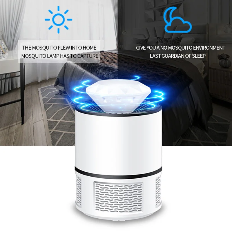 Приманка ловушка для комаров saengQ домашняя лампа насекомых с USB разъемом