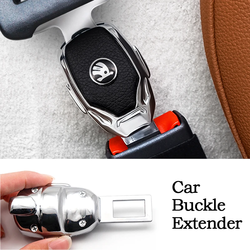 

Car Logo Safety Seat Belt Lock Buckle Auto Styling Seat Belt Clip Extension Plug For Skoda Octavia A7 RS Fabia Superb Rapid Yeti