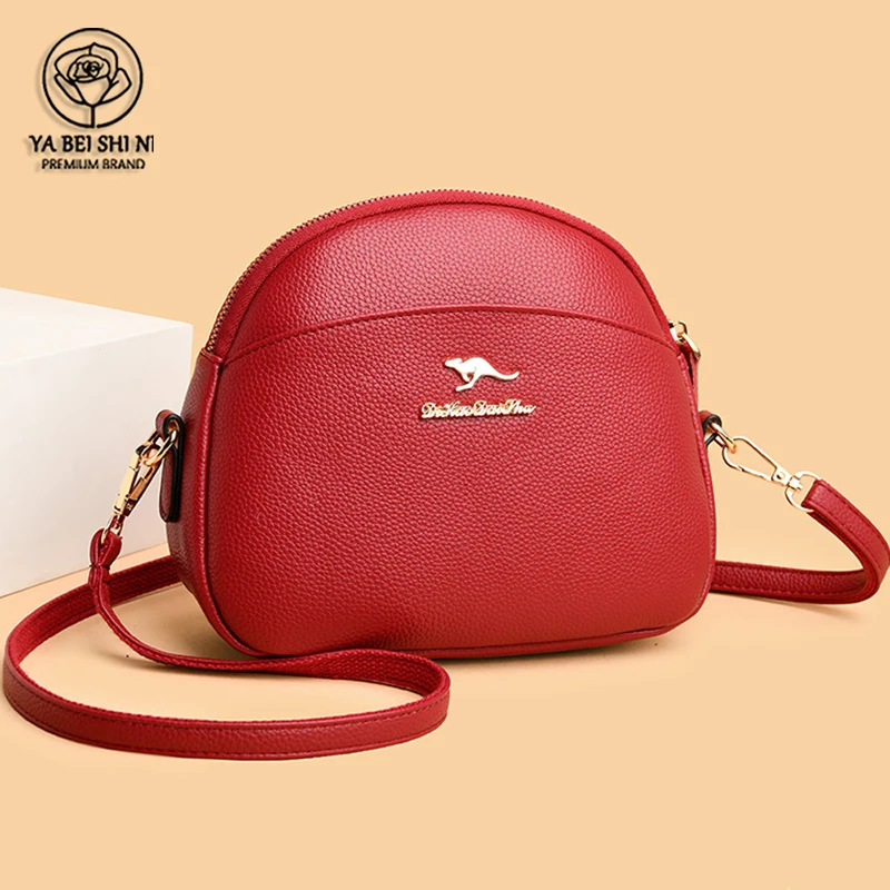 

Сумка кросс-боди Женская из высококачественной кожи, сумочка на плечо, Роскошный дизайнерский саквояж от известных брендов, 2021