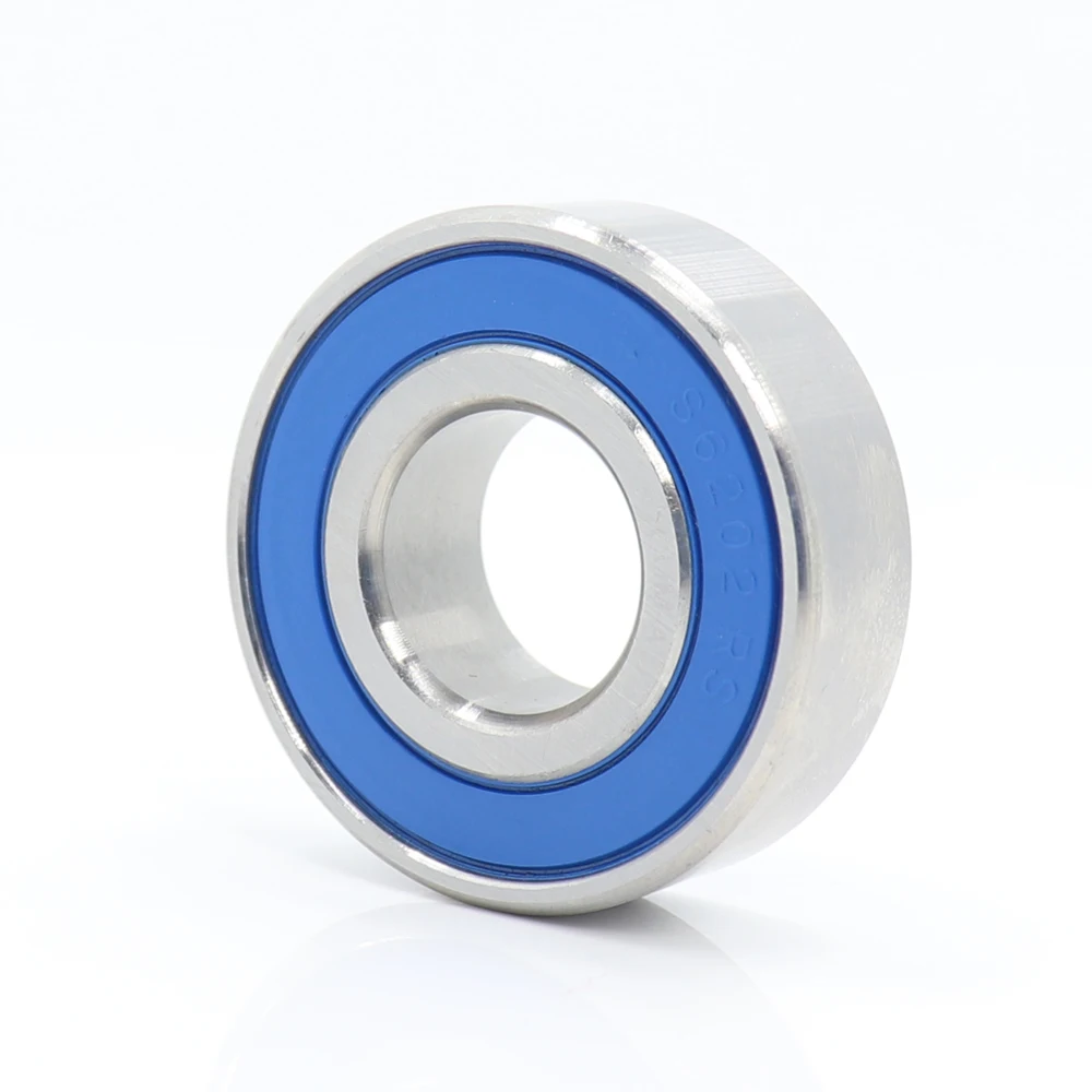 

10PCS S6202RS Bearing 15*35*11 mm ABEC-3 440C Stainless Steel S 6202RS Ball Bearings 6202 Stainless Steel Ball Bearing
