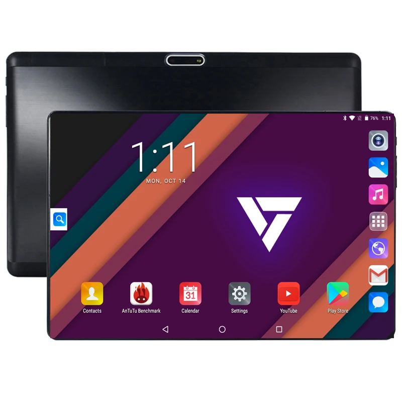 Perkbox дизайн 10-дюймовый планшетный Octa Core 6 ГБ Оперативная память 128 Гб Встроенная память 4G FDD LTE 1280*800 ips 2.5D Стекло Экран Android 9,0 OS таблетки 10,1