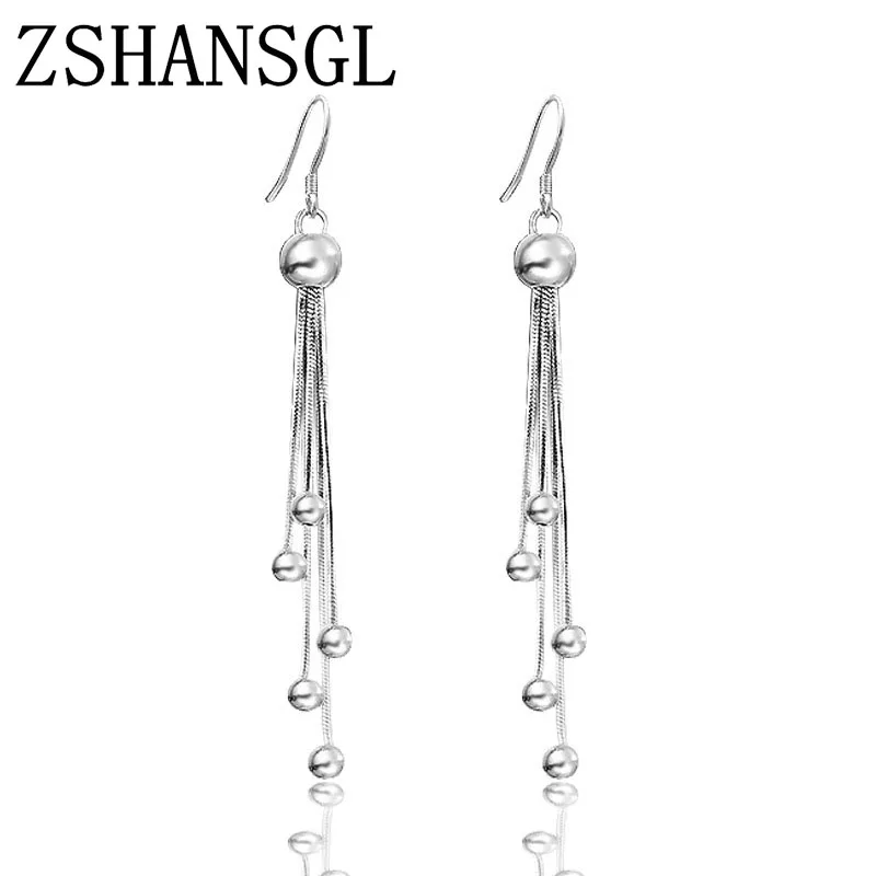 Женские длинные серьги гвоздики с кисточками и платформой винтажные женские