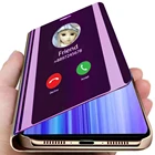 Умный чехол-книжка для xiaomi redmi note 8 t, 8 pro, 8 t, t8, зеркальный, с подставкой