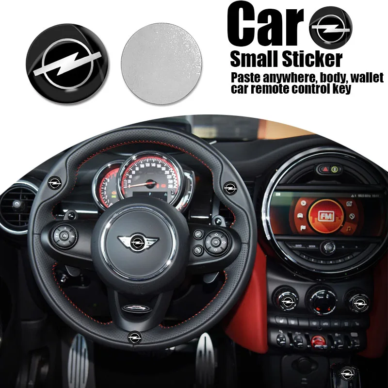 

Car 3D Circle Logo Gel Steering Wheel Remote Key Sticker for Opel Astra H G J Insignia Mokka Zafira Corsa Vectra C Antara Goods