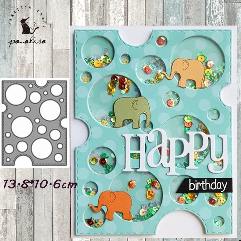 

Panalisacraft Cheese hole background Card Metal Cutting Dies And Stamps cut die scrapbooking Album Paper Card Craft Embossing