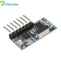 tiktango 433mhz rf receiver learning code decoder module 433 mhz wireless 4 ch output for remote controls 1527 2262 encoding