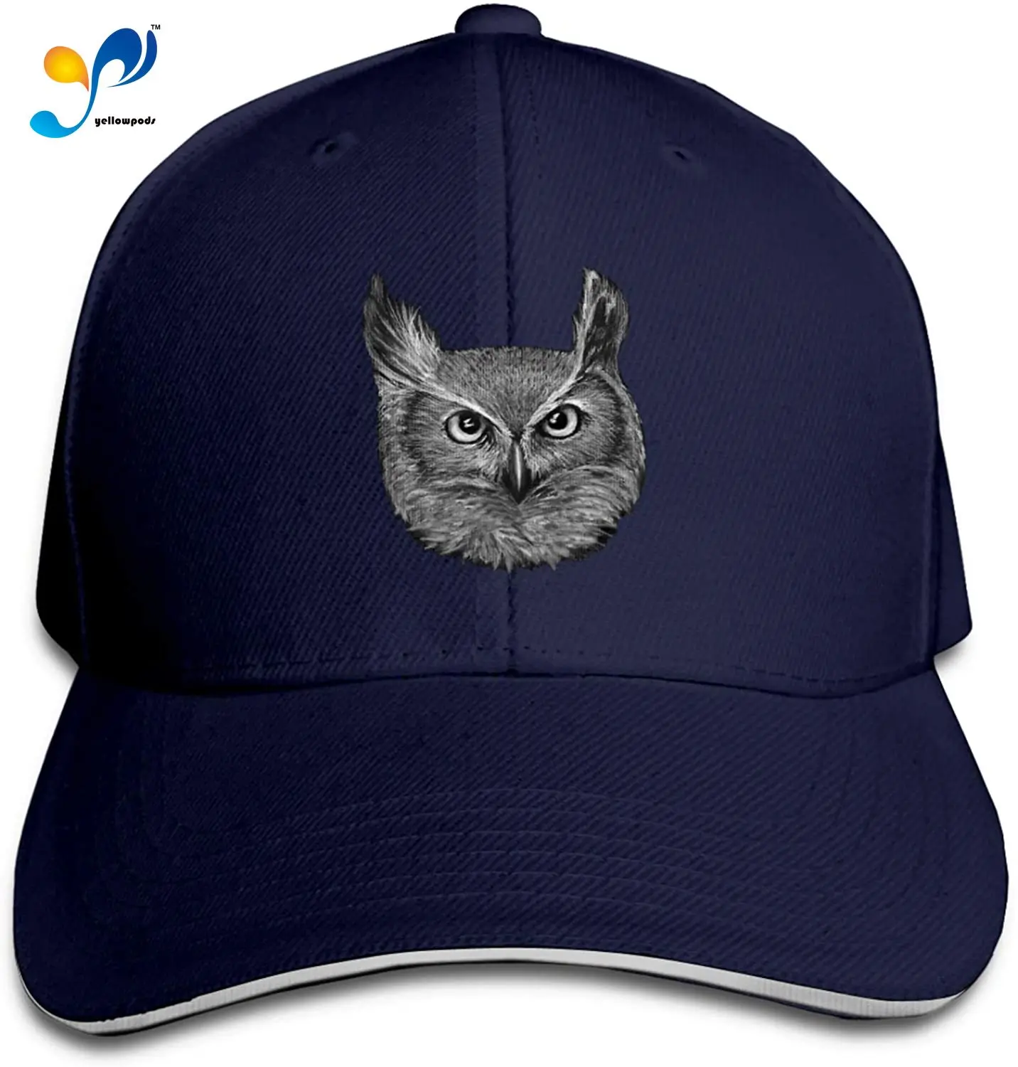 

O-Wl Casquette Sunhat Adjustable Sandwich Cap Baseball Hats