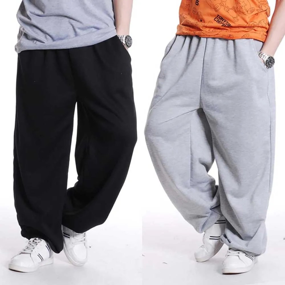 Pantalones de chándal holgados para hombre, ropa informal de algodón, estilo Hip Hop, Harem, a la