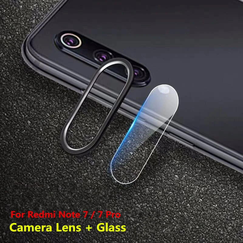 Защитное кольцо для объектива камеры Redmi Note 7 стеклянный металлический протектор