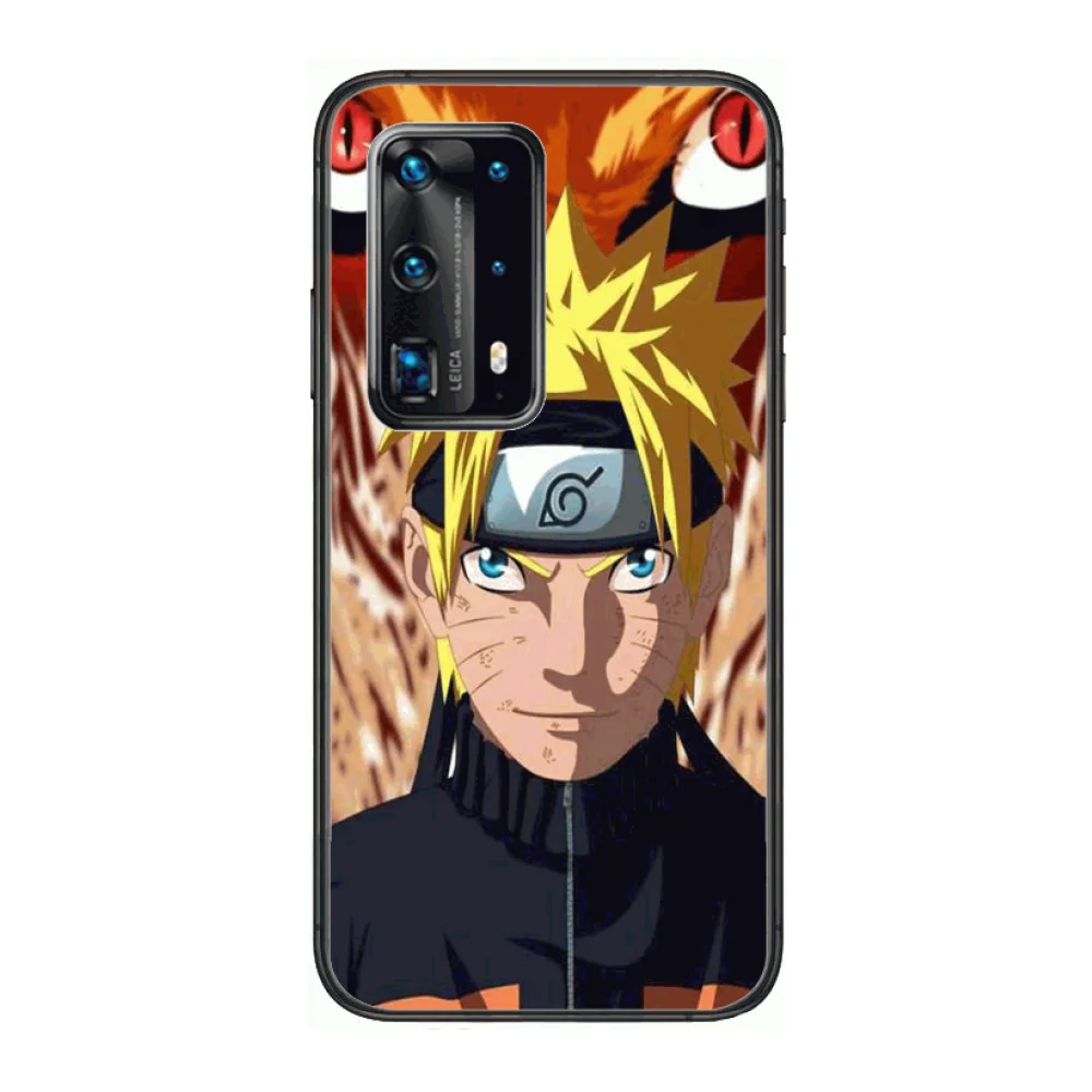 

Naruto Anime Ninja style Phone Case For Huawei P 40 30 20 10 Lite Smart Z Pro Black Etui Coque Painting Hoesjes comic fashion