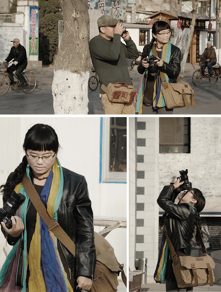 Roadfisher винтажная Водонепроницаемая холщовая цифровая однообъективная