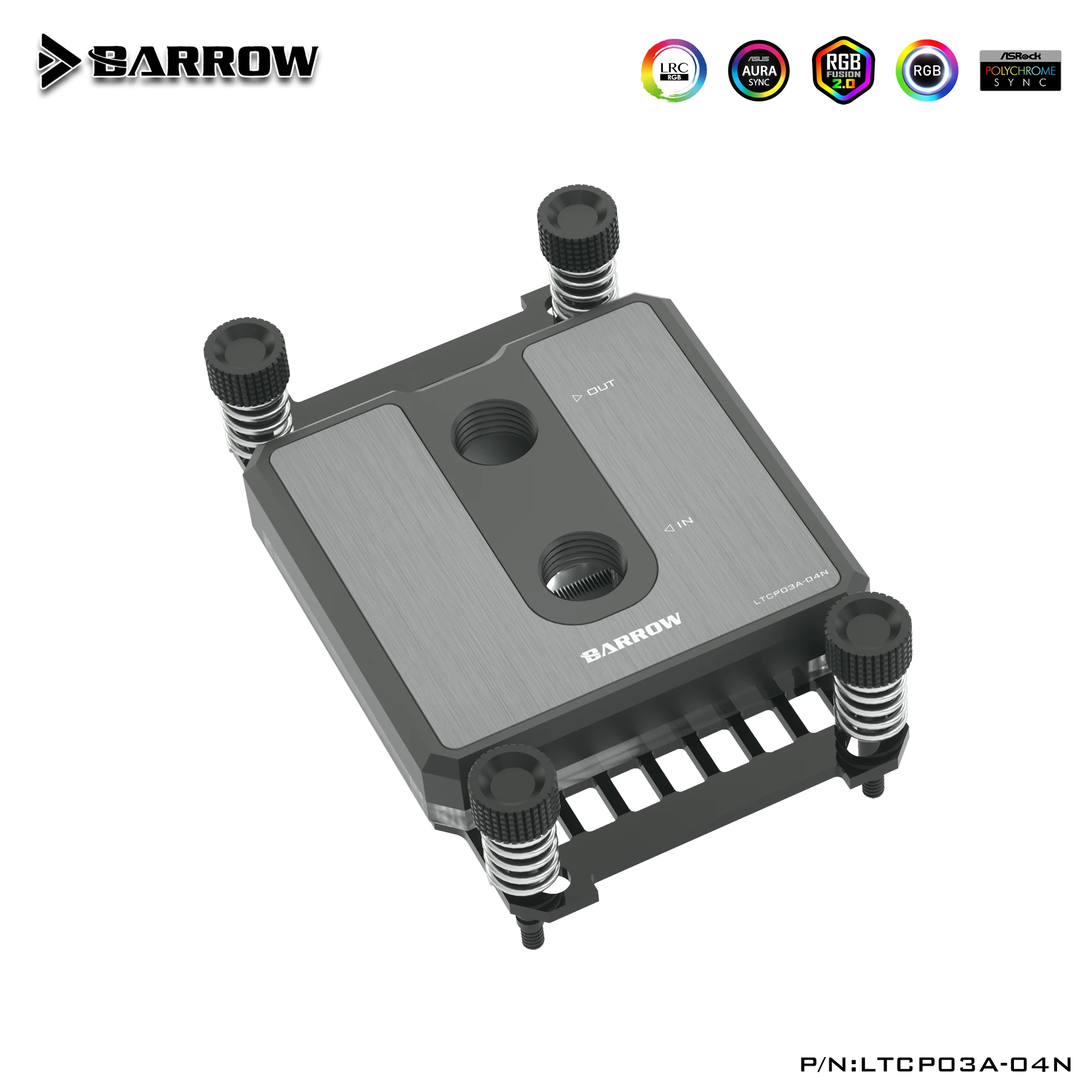 Водяной блок для процессора Barrow платформы AMD AM3 AM4 LRC2.0 5 в 3Pin струйная LTCP03A-04N