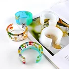 Большая силиконовая форма для браслета, ювелирные изделия ручной работы из УФ эпоксидной смолы для женщин и девочек