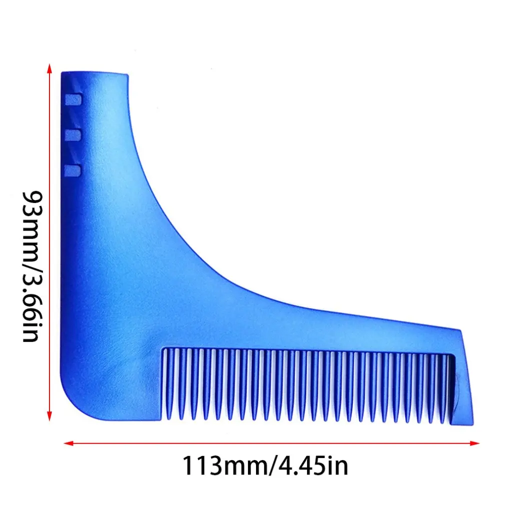 

Professional fashion portable Beard Styling Shaping Template Comb Barber Tool Symmetry Trimming Shaper Stencil
