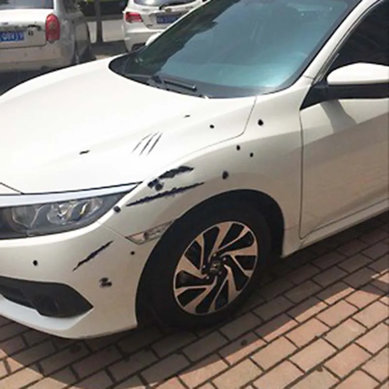 1 шт. автомобильный Стайлинг 3D поддельные следы от пуль выстрелов Смешные