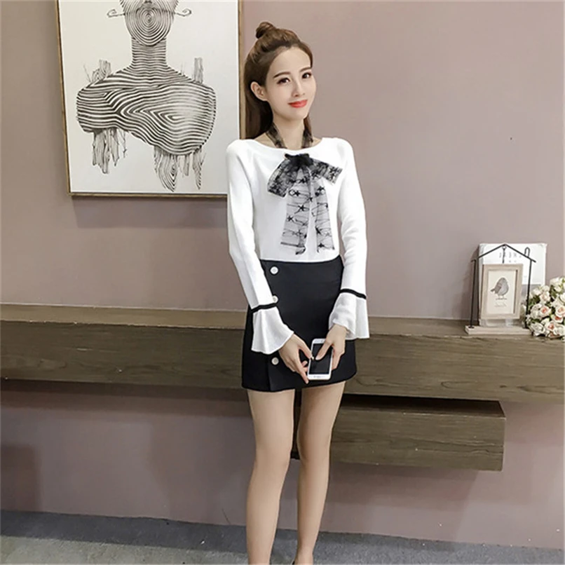 

Fa9984 2019 new autumn winter women fashion casual lady beautiful nice Tops sweater women korean