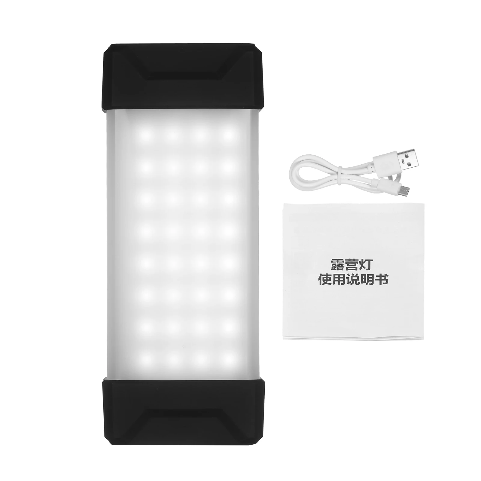 

LED Camping Lantern Magnetic Handheld Flashlight Emergency Light Floodlight with Rechargeable 5000mAh Battery Adjustable Light