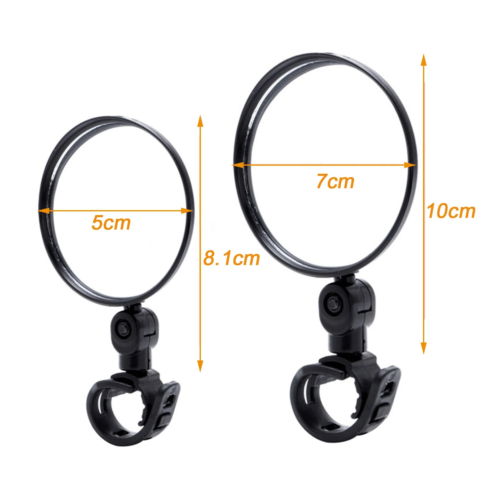 

Adjustable 360 Degrees Rotation Handlebar Rear View Mirror Reflector for MTB