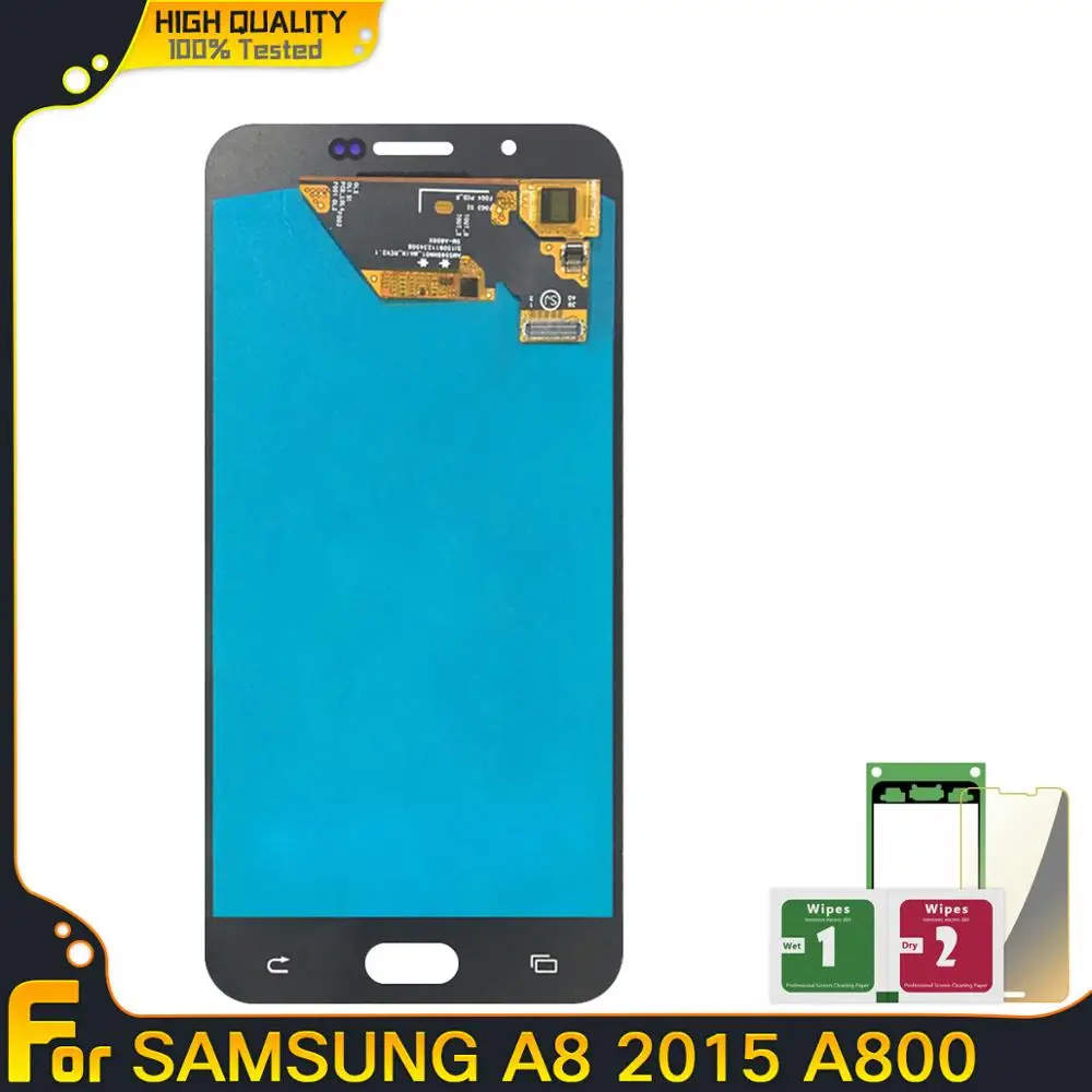 Новые ЖК дисплеи AMOLED для Samsung Galaxy A8 2015 A8000 5 7 '' дисплей с сенсорным дигитайзером