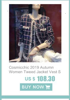 Cosmicchic SS женское дизайнерское шерстяное твидовое пальто черного и белого цвета с отворотом и боковыми карманами, теплые куртки с отворотом, роскошное пальто
