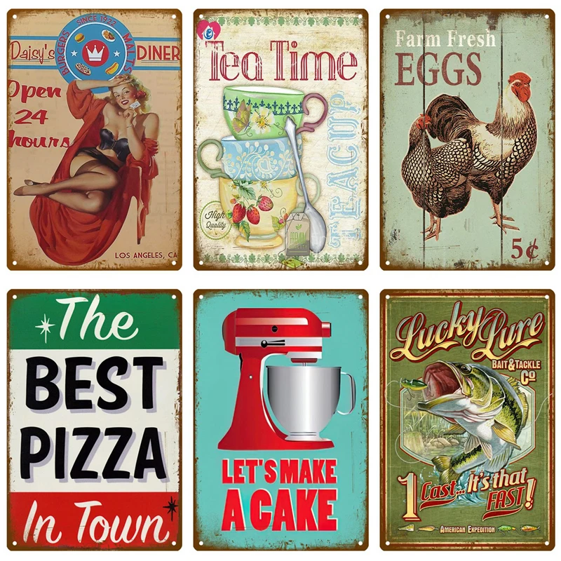 

Задний жестяной знак для фермерского дома, задние плакаты, металлическая табличка, металлические винтажные декоративные аксессуары