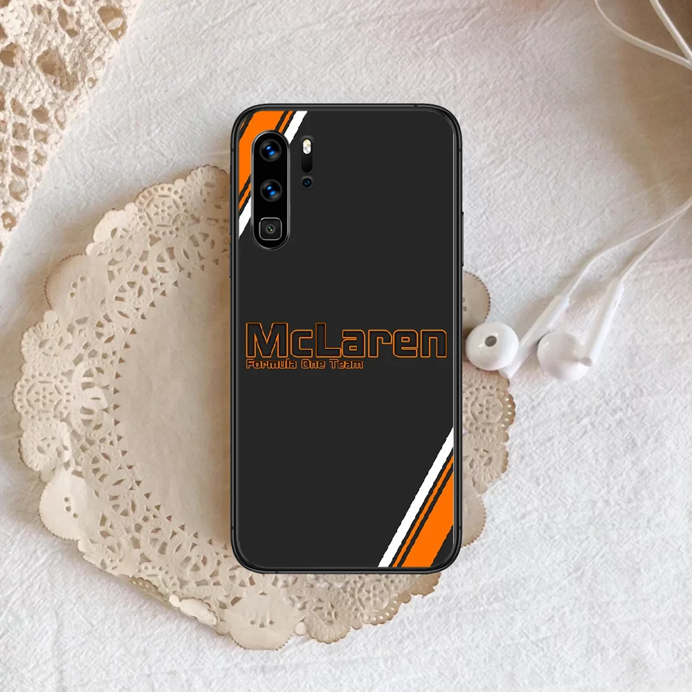 

Mclarens Car Logo Phone Case For Huawei P Mate 10 20 30 40 Pro Lite Smart 2019 2021 black Bumper Fashion Back Tpu Cell Luxury