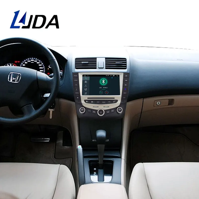 Автомобильный DVD плеер LJDA 7 дюймов 2 DIN Android 10 для Honda Accord 2003 2004 2005 2006 2007 Радио Аудио
