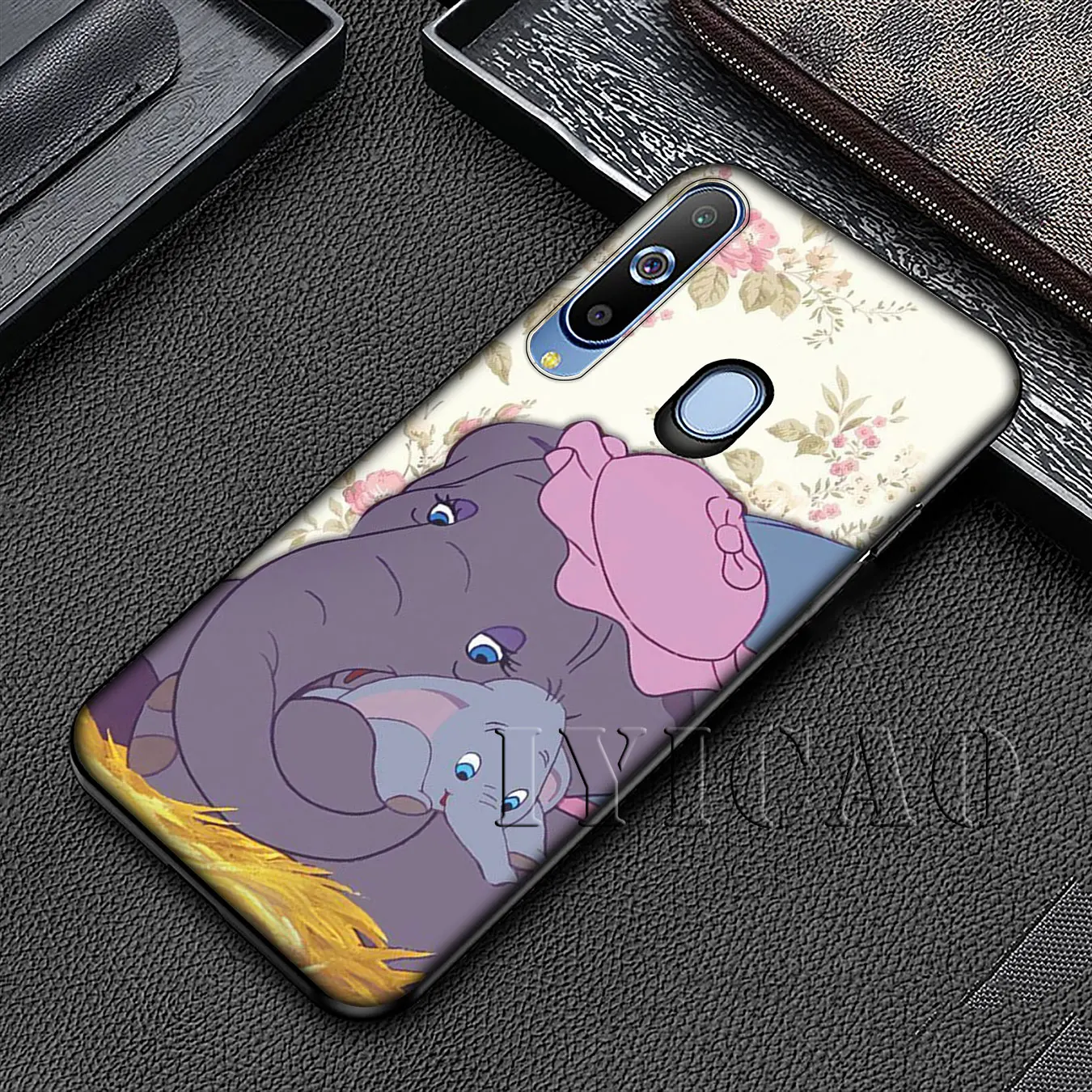 IYICAO анимация Dumbo черный мягкий силиконовый чехол для Samsung Galaxy A70 A60 A50 A40 A30 A20 A10 M10 M20
