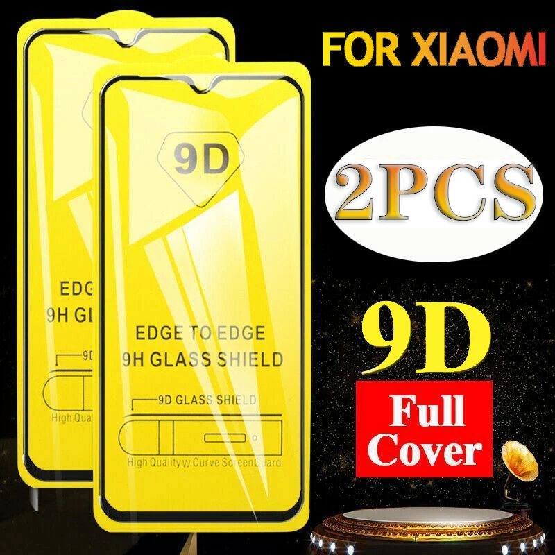 Изогнутое защитное стекло 9D 2 шт./лот для Redmi 8 A 7 Pro 7A 6 6A закаленное Защита экрана