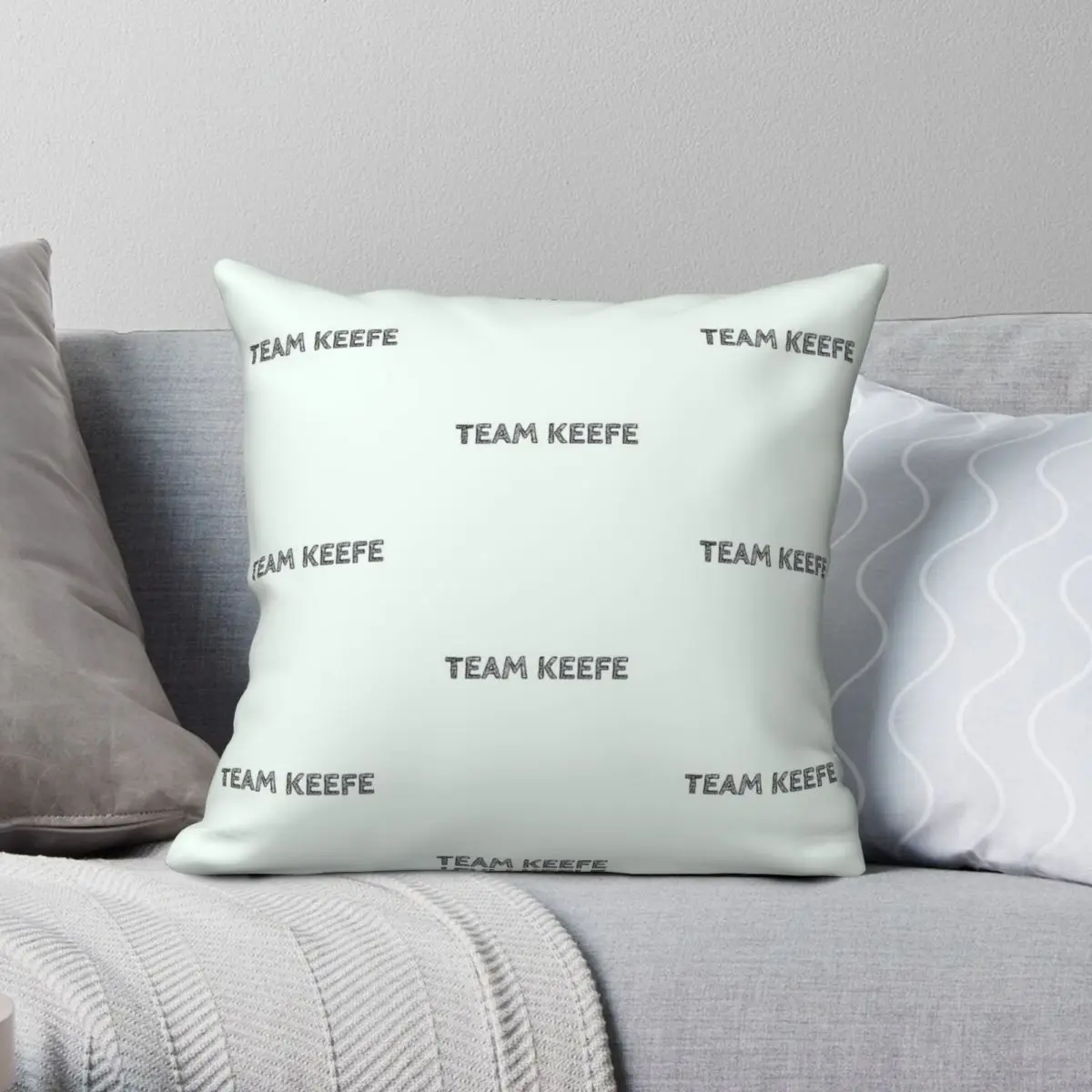 

Team Keefe Square Pillowcase Polyester Linen Velvet Printed Zip Decor Throw Pillow Case Bed Cushion Cover