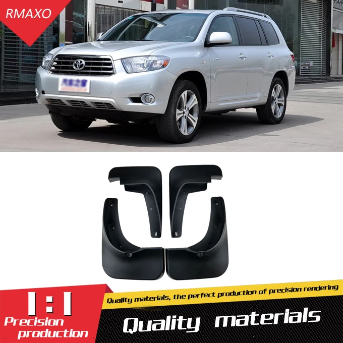 Для Toyota HIGHLANDER 2009 2012 Брызговики передние с цветом и задним брызговиком крыло