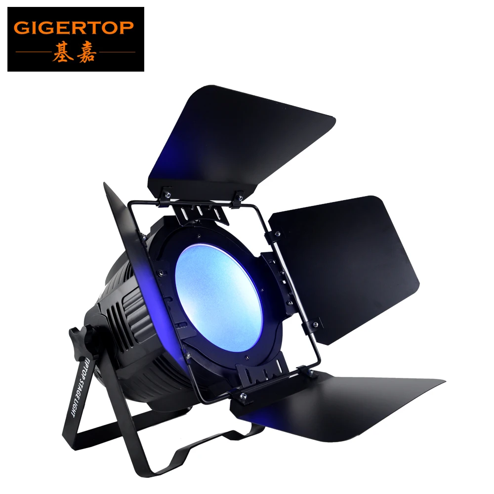 

TIPTOP 200W Stage Par LED Can 64 RGBW 4IN1 Color LED Stage Lighting DMX512/Sound/Auto Control Barndoor Equipped Beam Angle