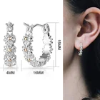 Серьги женские из серебра 925 пробы, два цвета