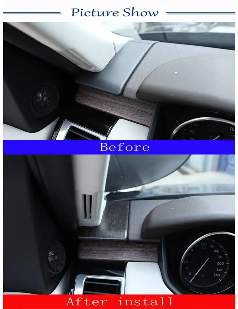 ABS пластиковые украшения для приборной панели автомобиля крышка Land Rover Range RR Sport 2018