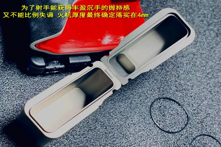 Смотреть видео 2color GEAR GLOCK титановый сплав 6,2*4,2*1,9 см 63g CNC shooter EDC щит Водонепроницаемая зажигалка