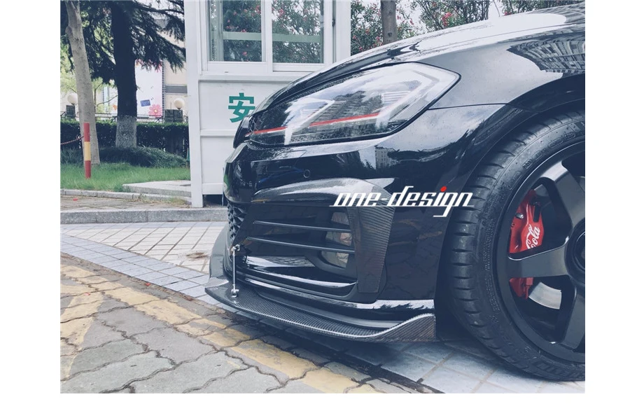 Подходит для Golf 7,5 поколения GTI модифицированный ветровой нож, окружающий WK углеродное волокно противотуманная Lampshade18-19