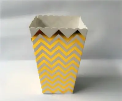 12 шт./лот лидер продаж коробка для попкорна из розового золота/золотого серебра