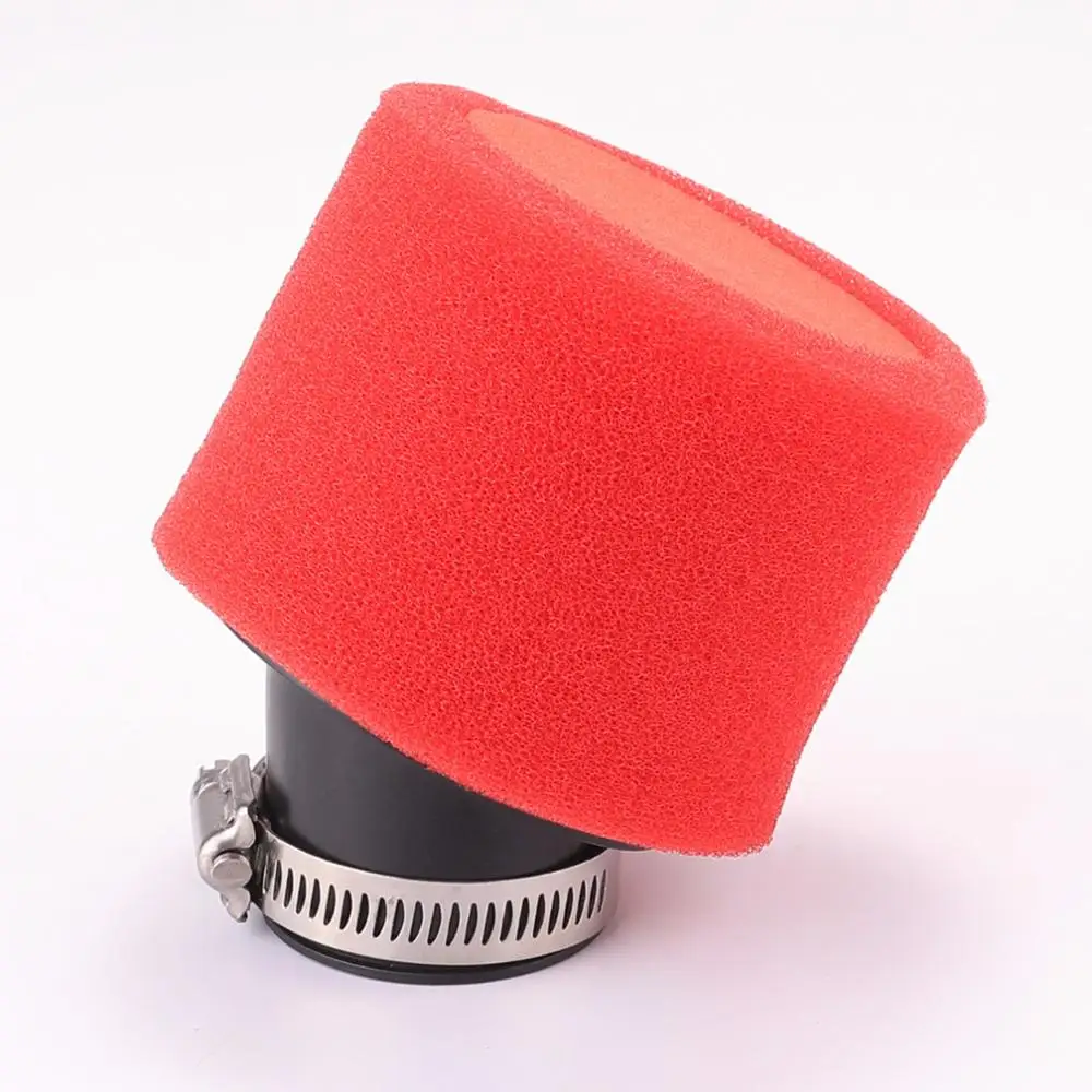 TDPRO RED 38mm Bent Angled Foam Air Filter Pod For 110c 125cc PIT Quad Dirt Bike ATV Buggy | Автомобили и мотоциклы