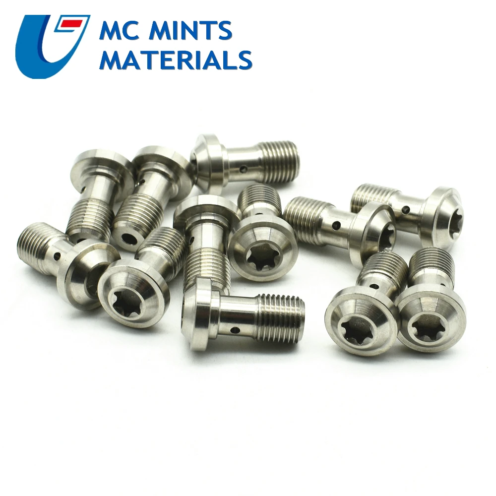 Titanium Bolt for Caliper Bolts Tube Motorcycle Modified M10 Pitch 1.0 1.25mm Purple Color Ti Bolts Ti Screw Ti Fasteners 2 pcs