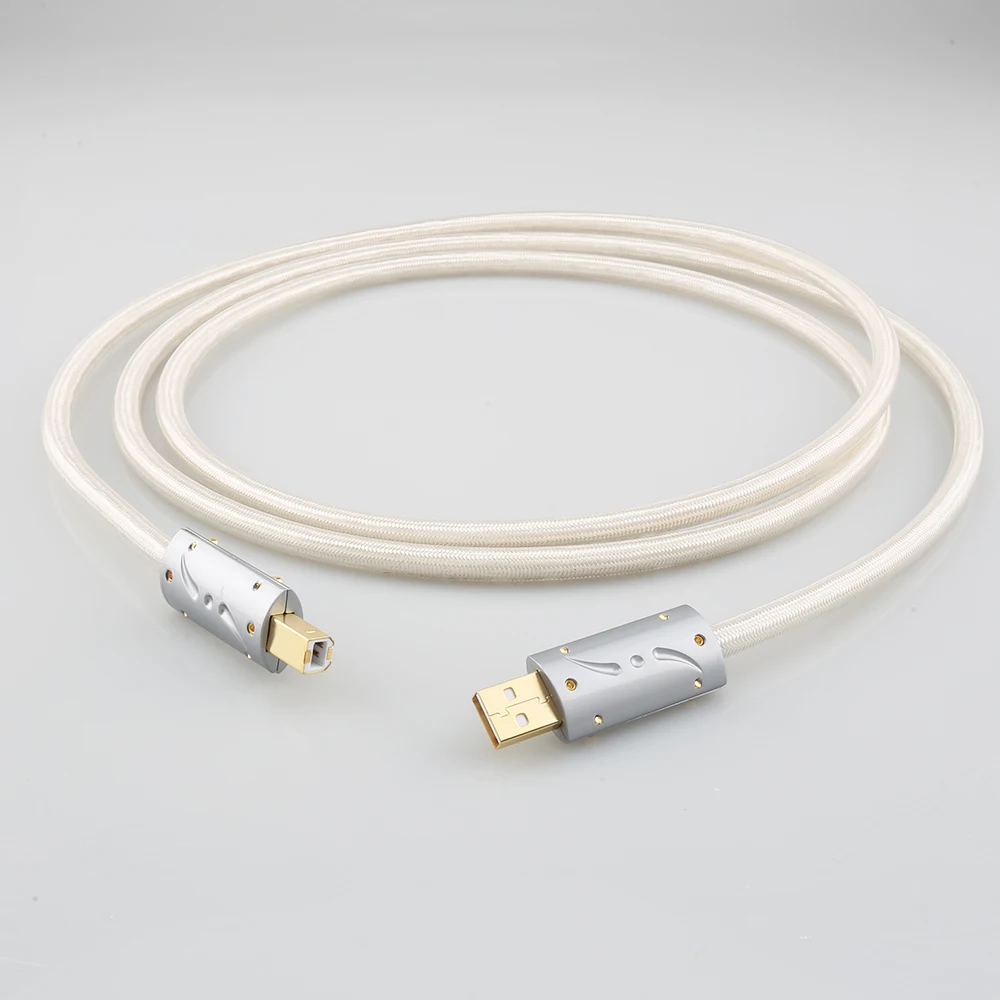 Hi-End A26 OCC посеребренный USB-аудиокабель, кабель передачи данных USB, DAC USB Hi-Fi кабель, usb-кабель, Виборг, USB-штекер Hi-Fi