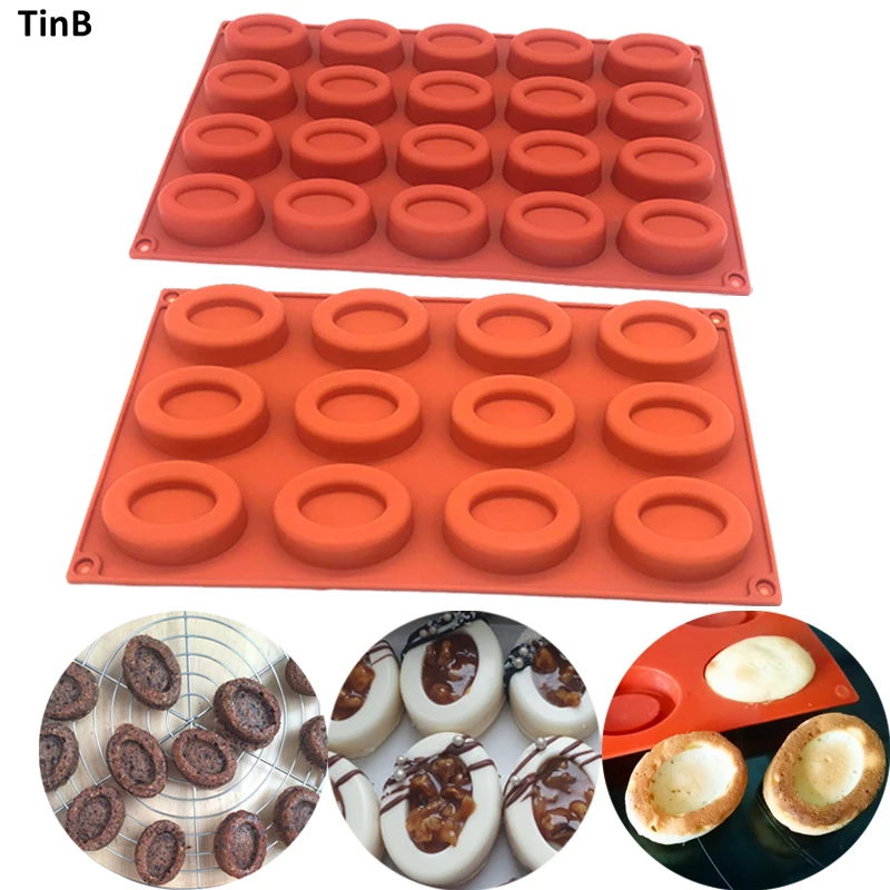 3D silikon pasta kalıpları Oval şekilli silikon çikolata kalıp fırın tepsisi el yapımı sabun kalıbı çörek tepsisi kek kalıpları kek kalıbı