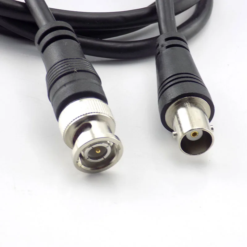 

2pcs 1M BNC Female To Male Adapter Cable For CCTV Camera BNC Connector Extension Coaxial Line Camera Accessories